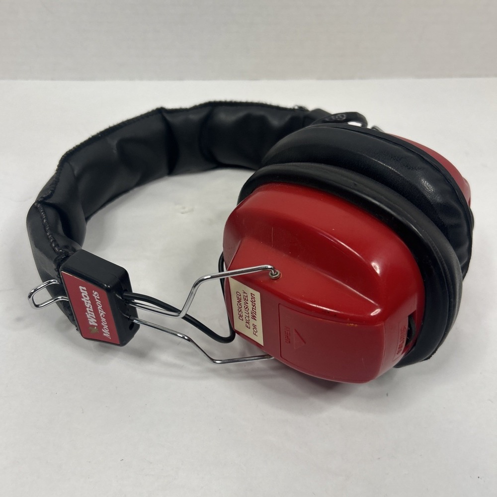 Vintage Winston Motorsports NASCAR AM FM Radio Headphones Model PT-10000